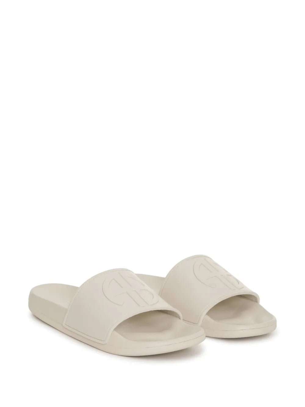 ANINE BING Isla logo-embossed slides
