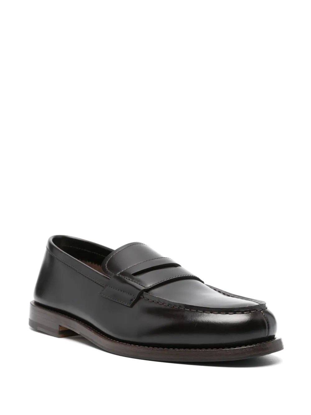 Henderson Baracco round-toe leather loafers