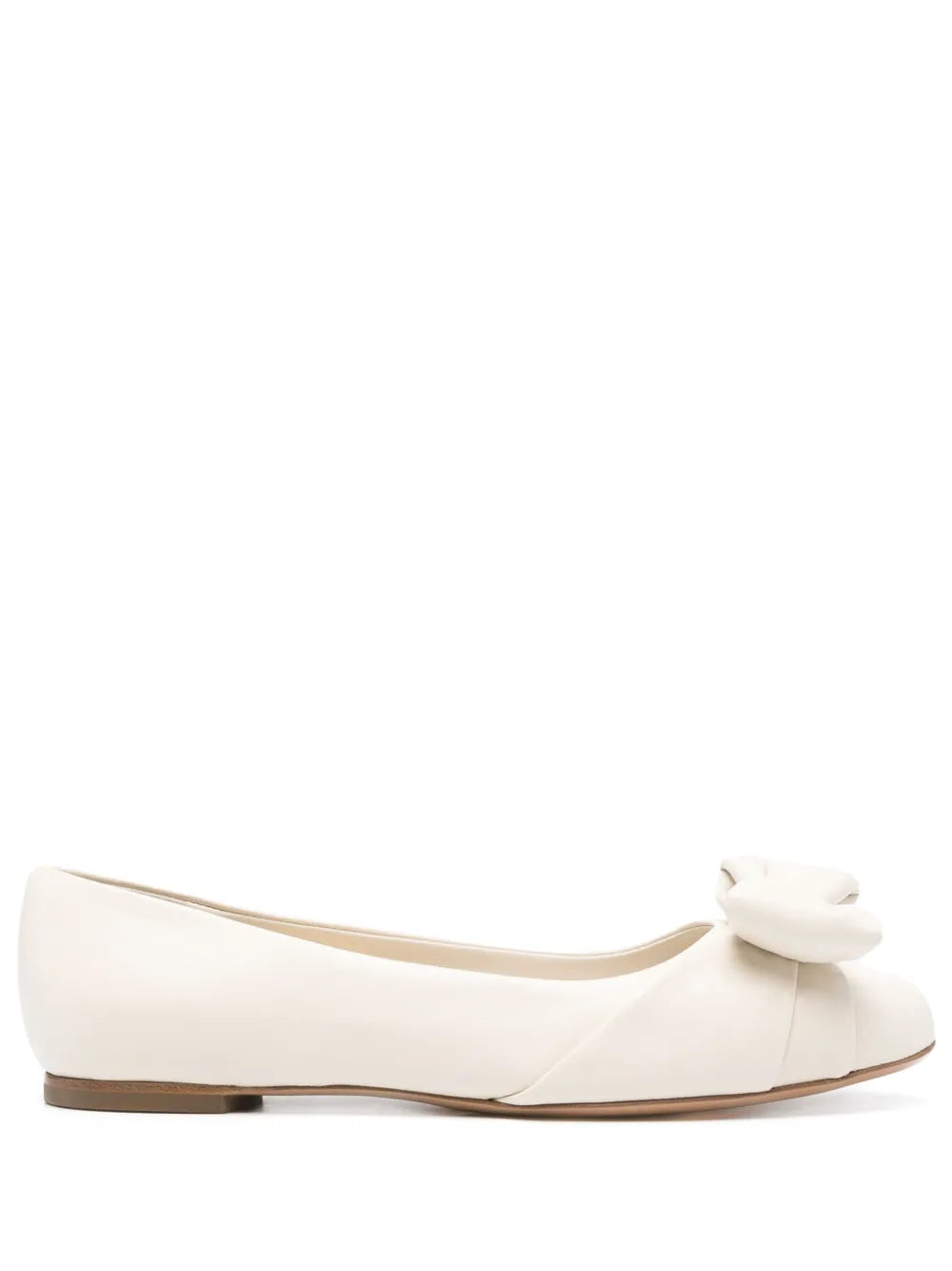 Ferragamo Varina leather ballerina shoes