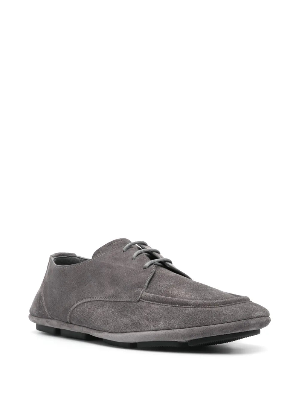Dolce & Gabbana logo-plaque suede derby shoes