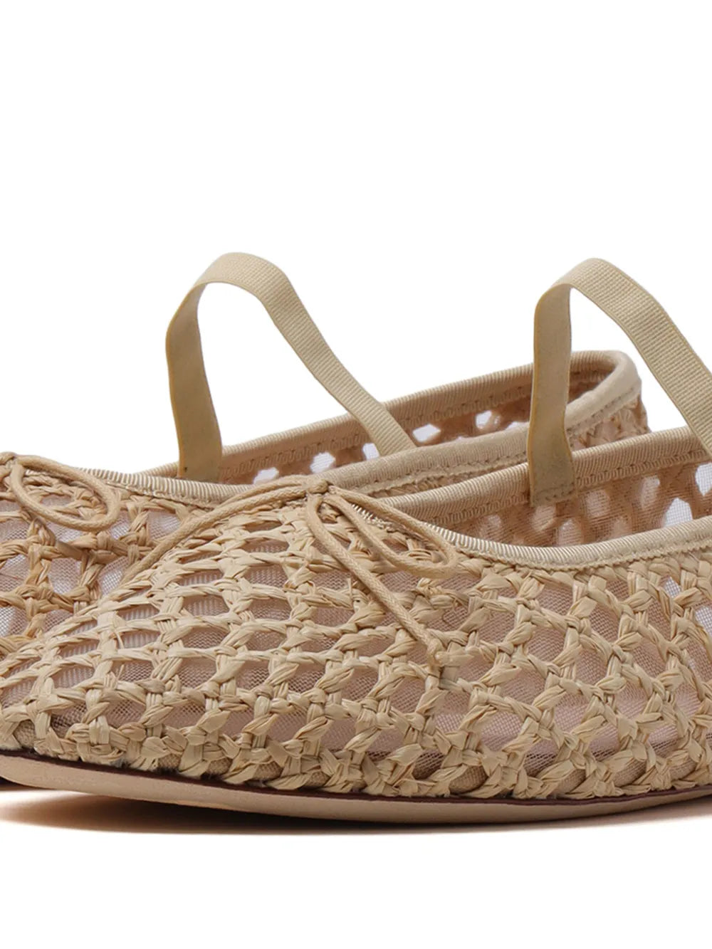 Loeffler Randall Leonie raffia ballerina shoes