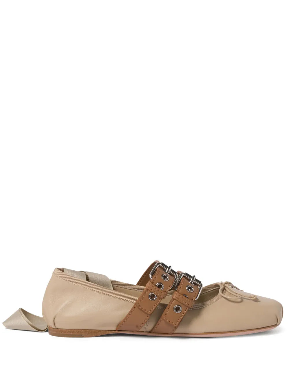 Miu Miu buckled ballet pumps