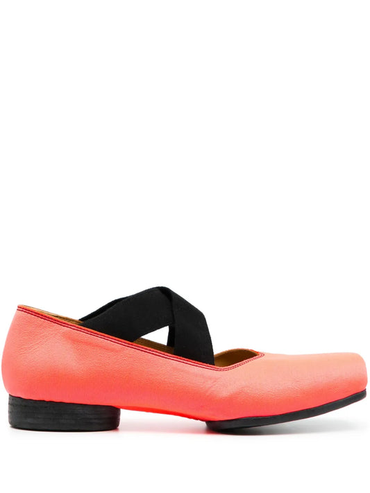 Uma Wang square-toe leather ballerina shoes