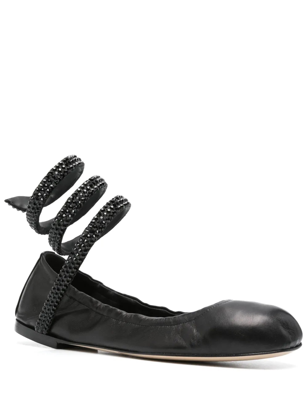 René Caovilla Cleo crystal-embellished ballerina shoes