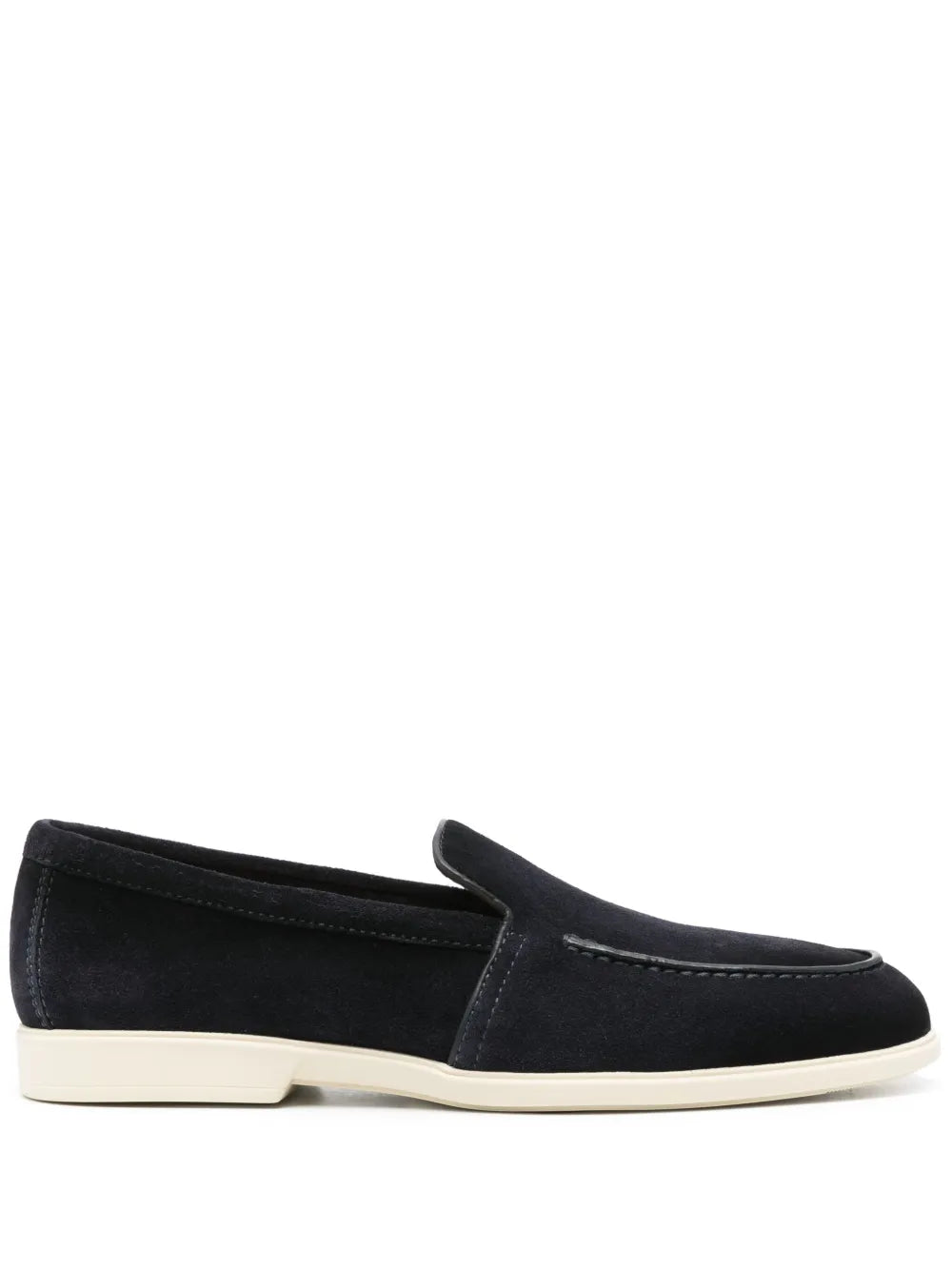 Santoni round-toe suede loafers