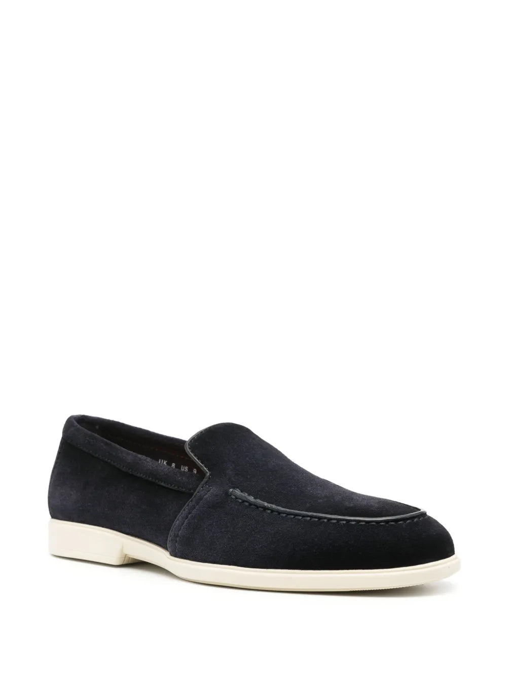 Santoni round-toe suede loafers