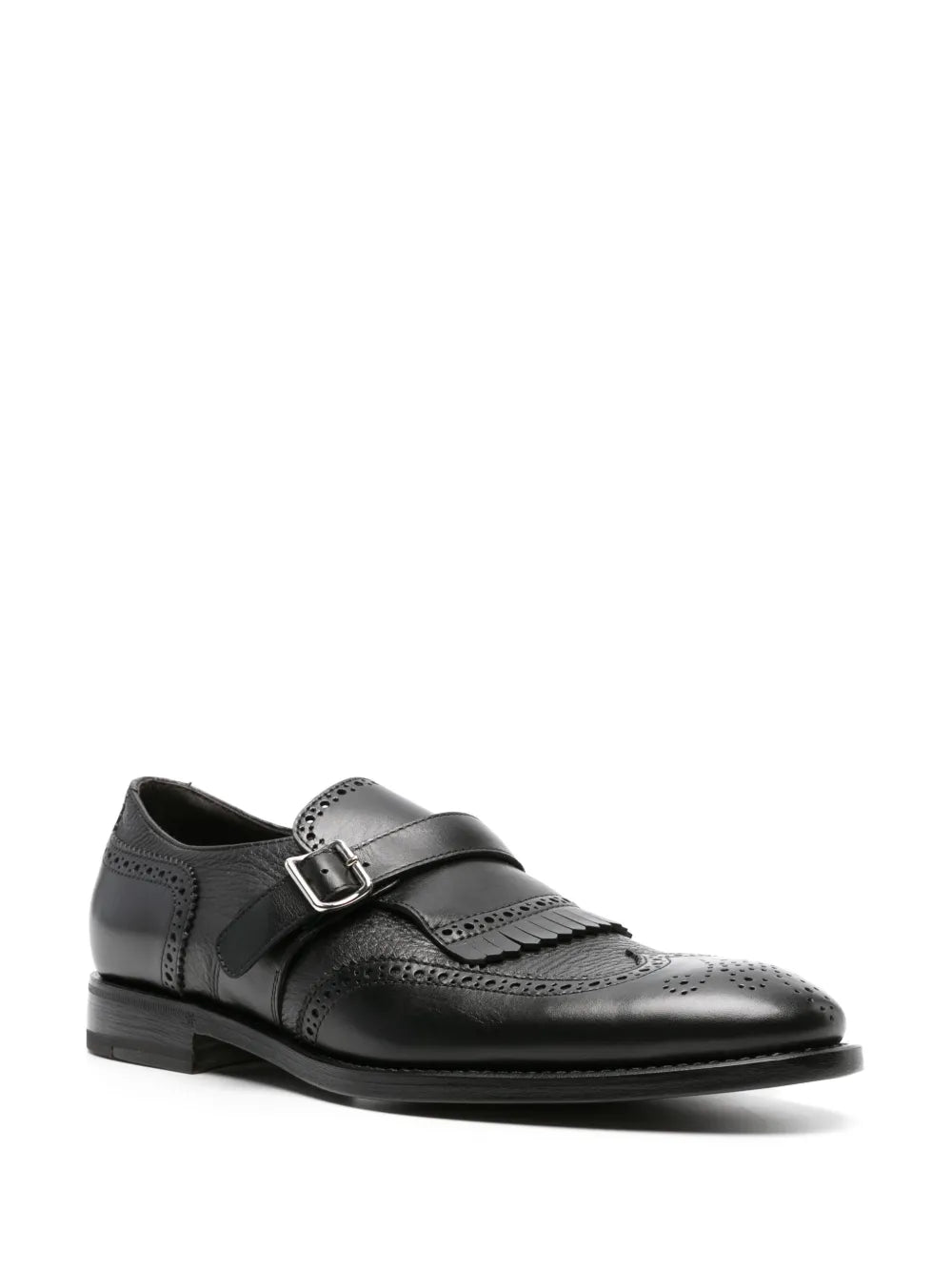 Henderson Baracco almond-toe leather brogues