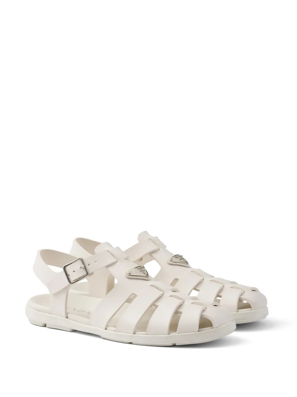 Prada logo-appliqué fisherman sandals