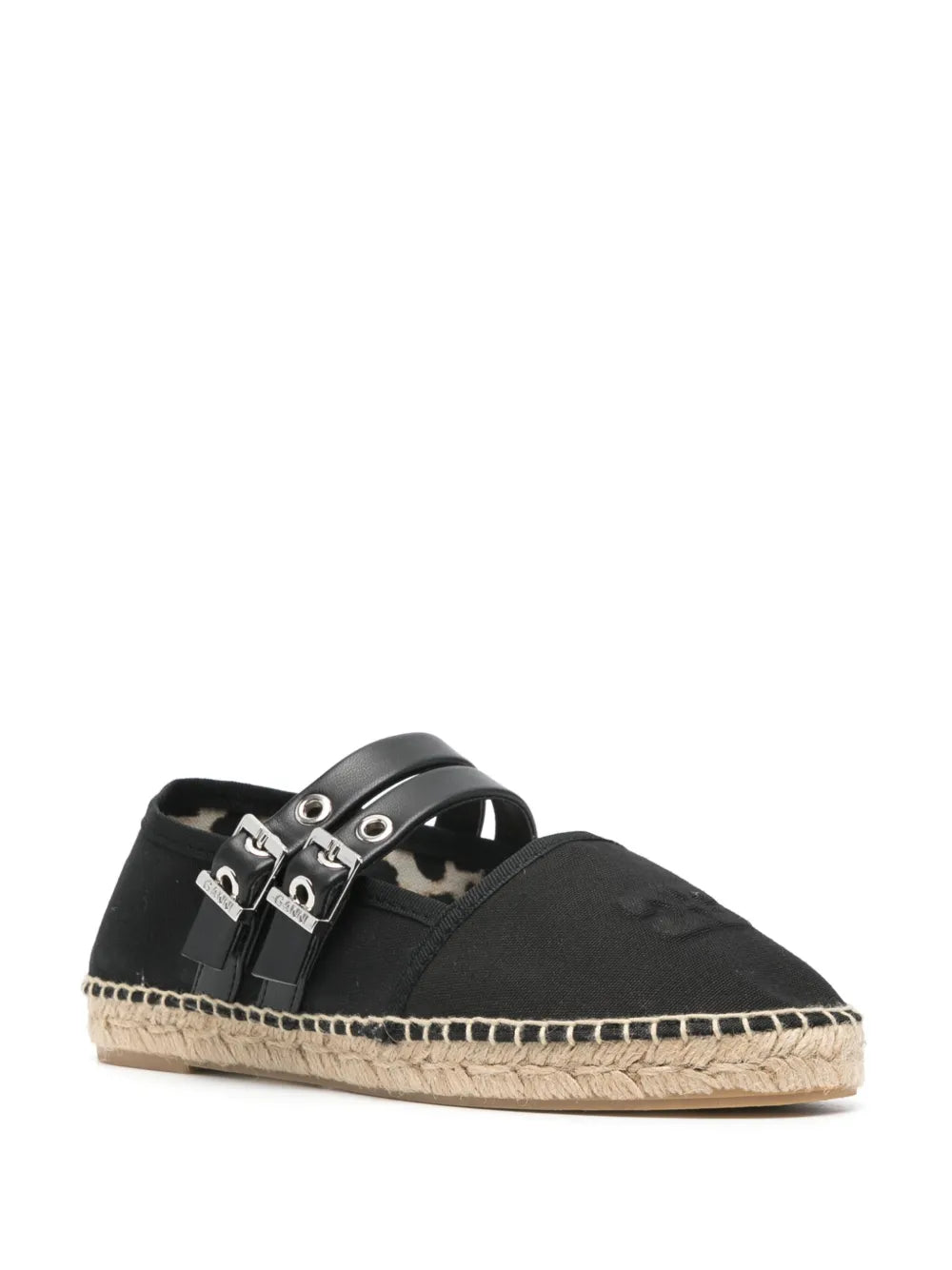 GANNI logo-embossed espadrilles