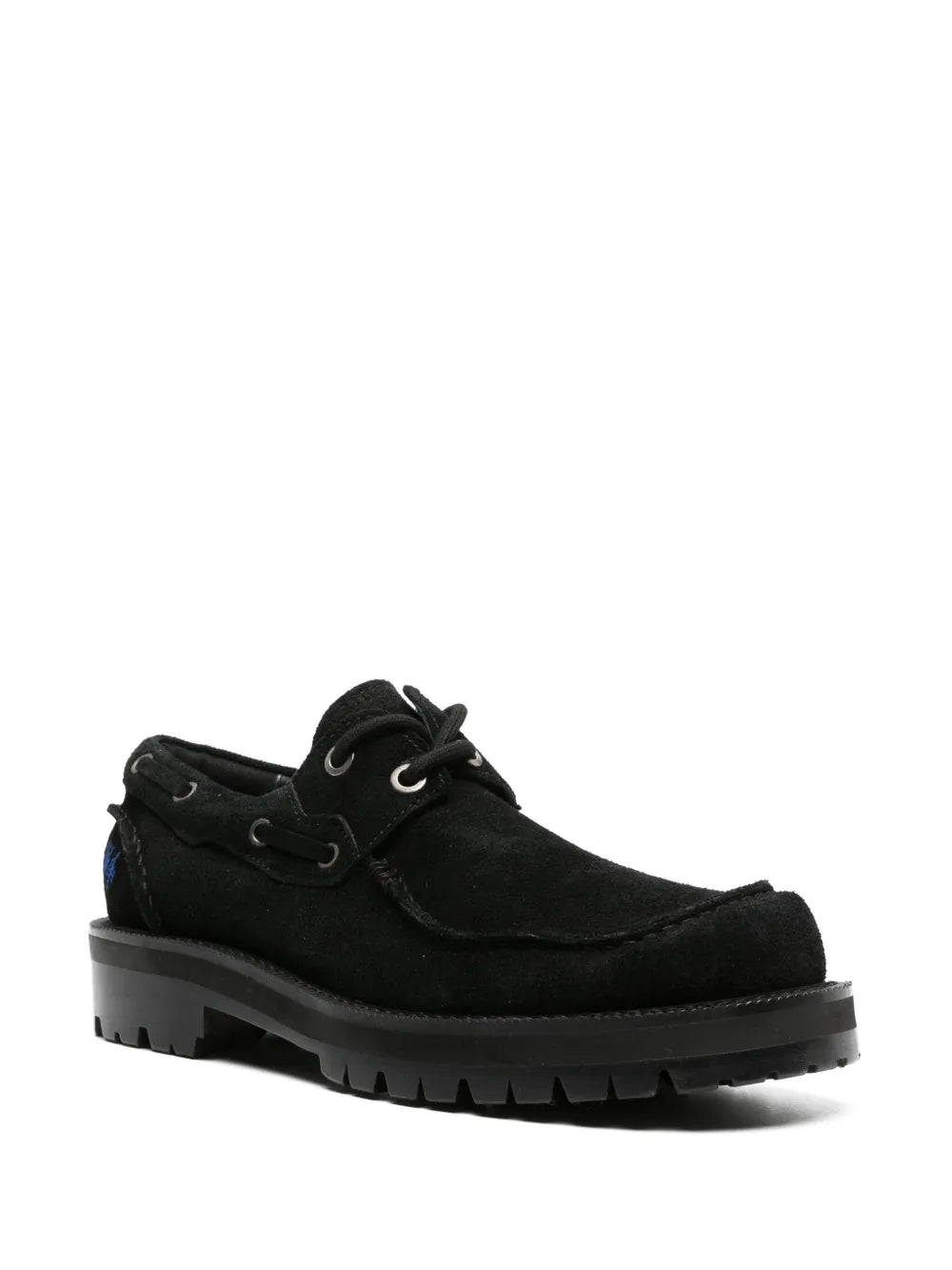 Ader Error square-toe leather boat shoes
