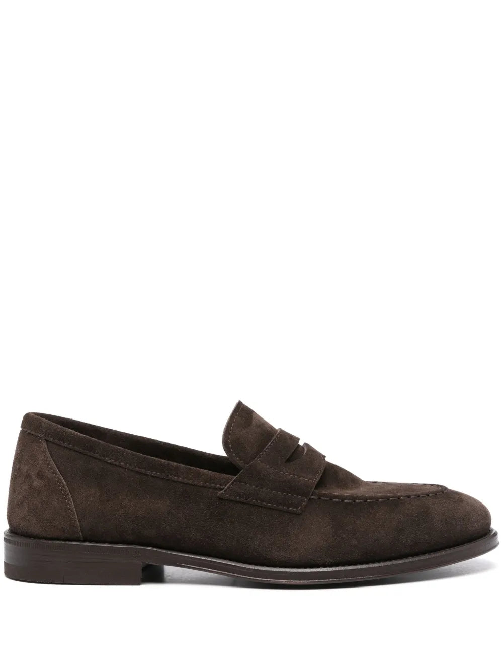 Henderson Baracco penny-slot suede loafers