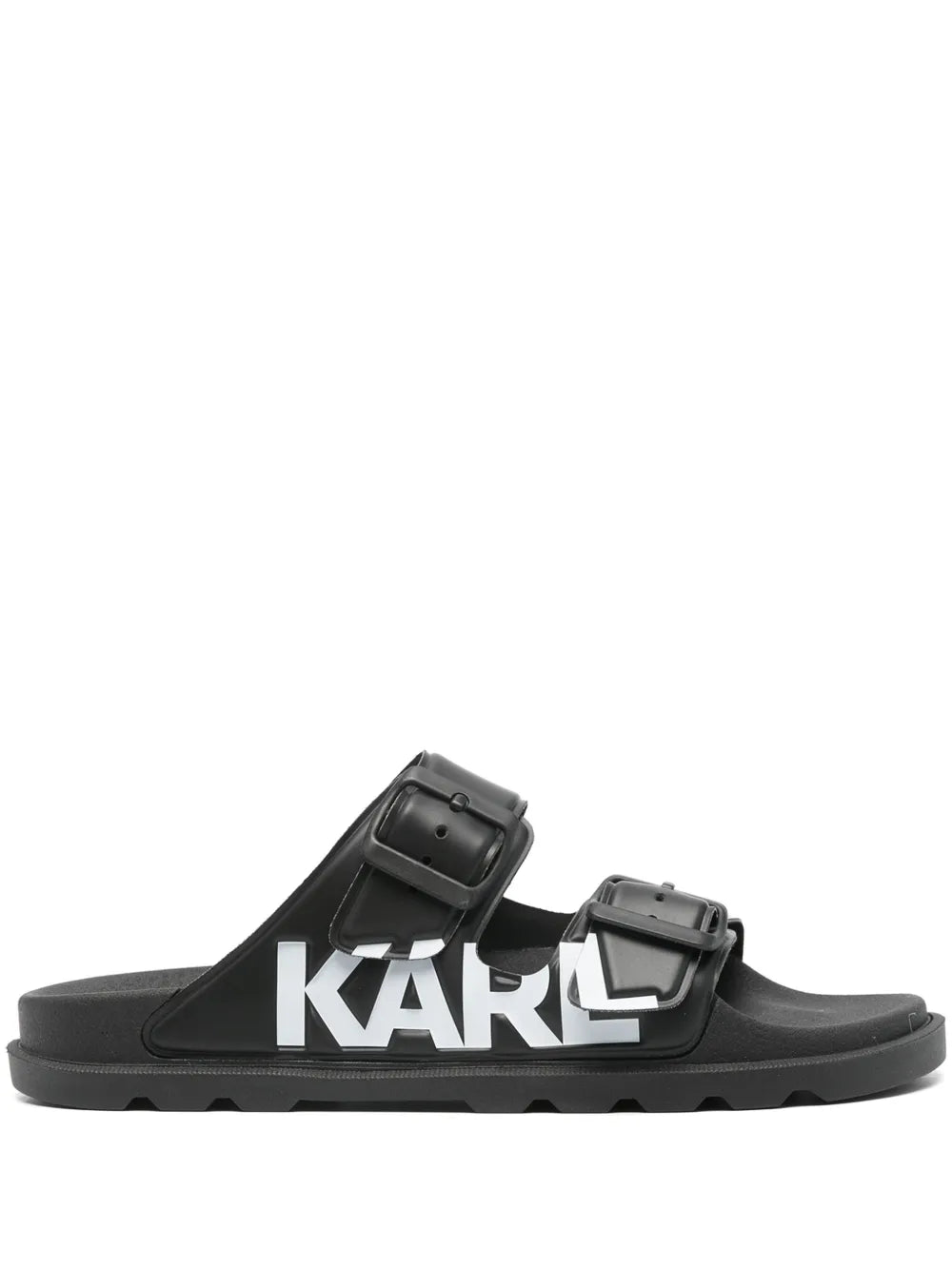 Karl Lagerfeld logo-debossed slides