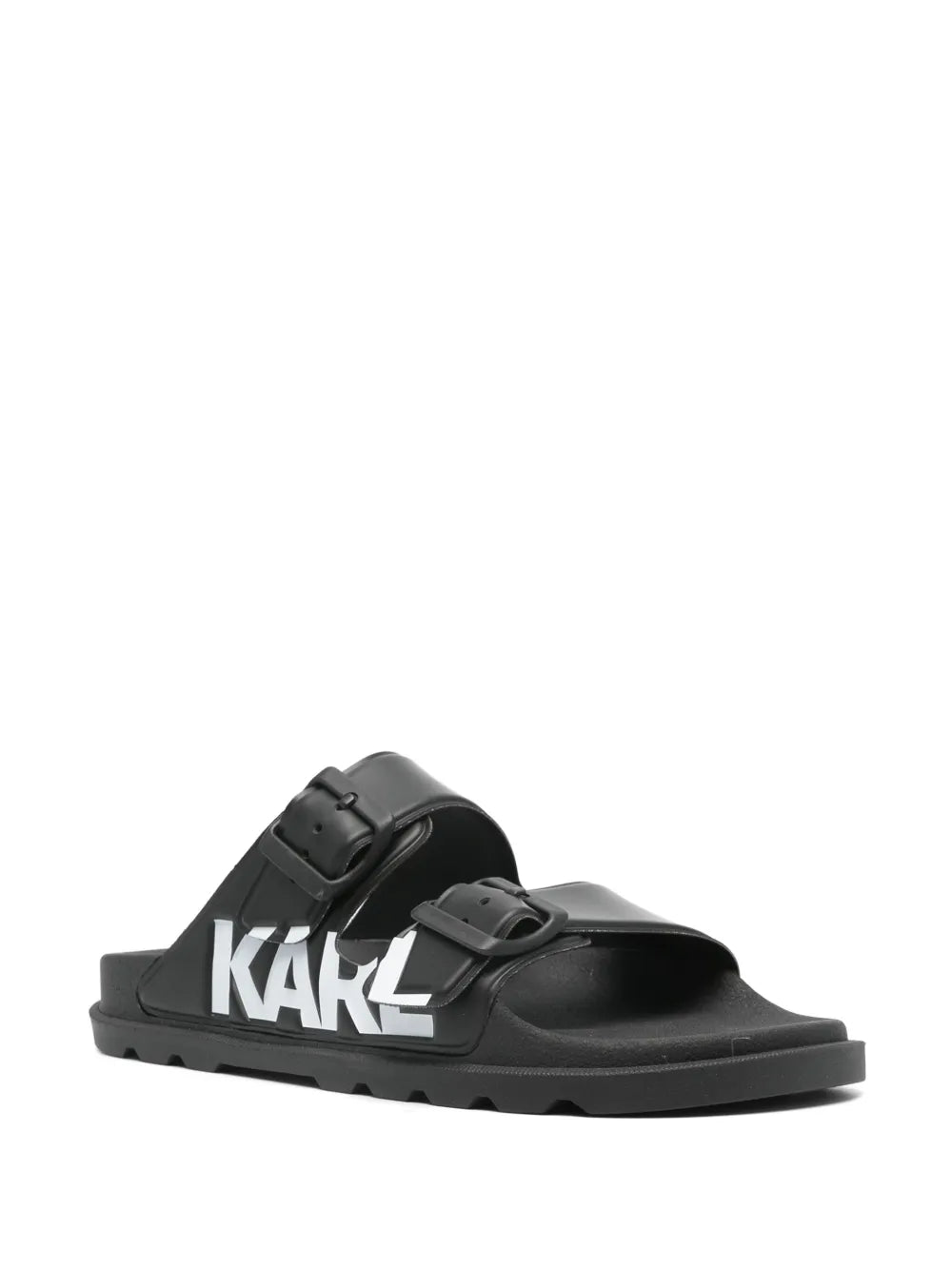Karl Lagerfeld logo-debossed slides