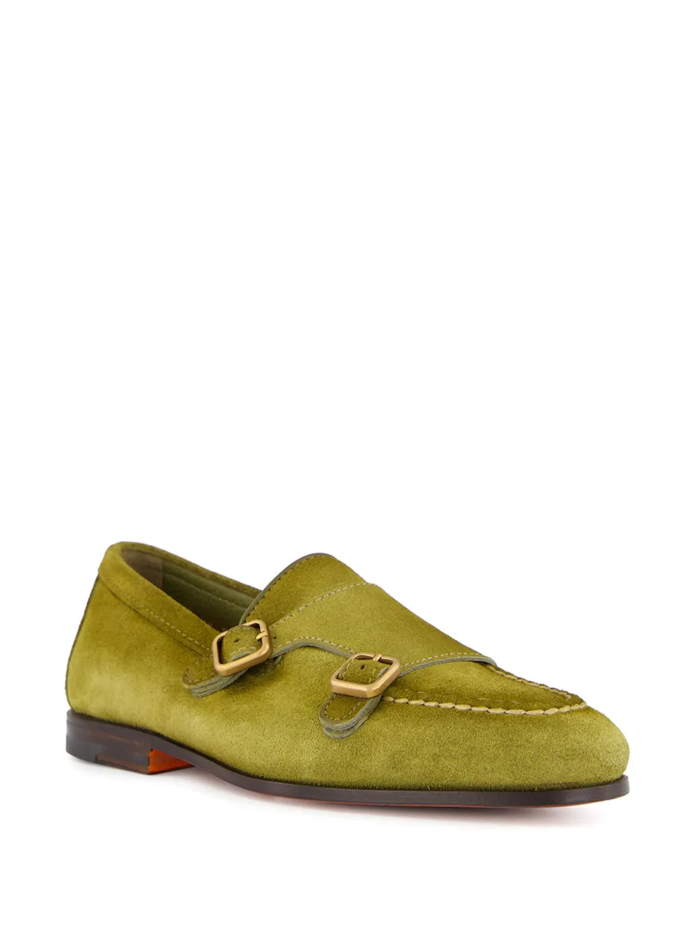 Santoni double-buckle monk shoes