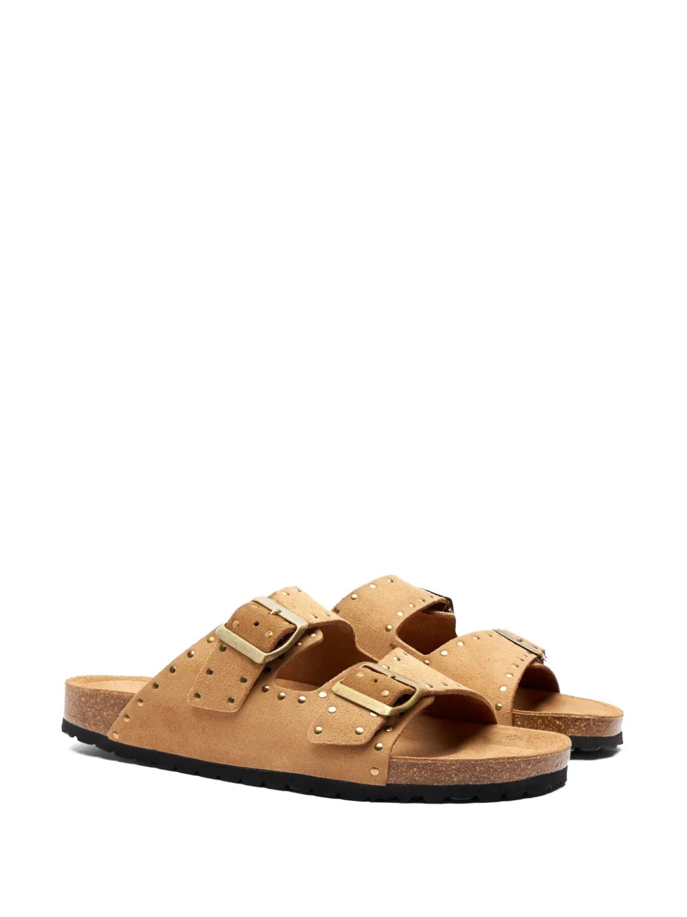 Scarosso Hopi stud-embellished suede sandals