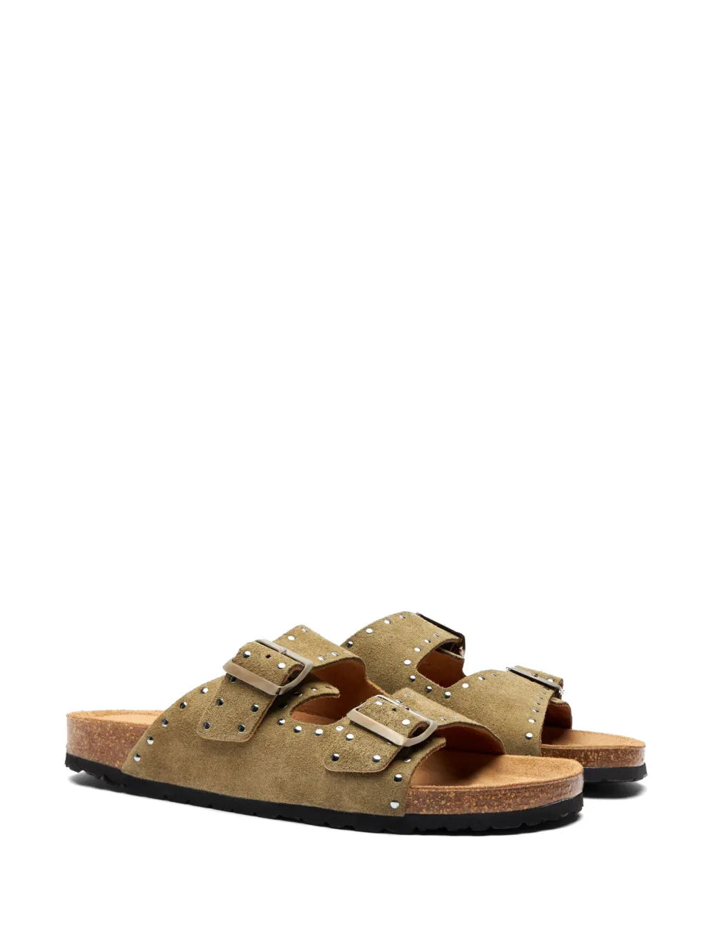 Scarosso Hopi stud-embellished suede sandals