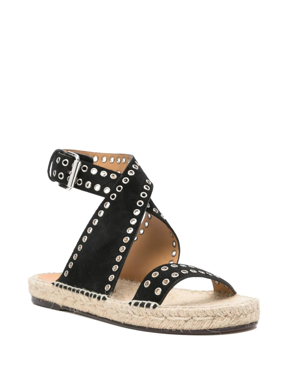 ISABEL MARANT Illya eyelet-detailing suede espadrilles