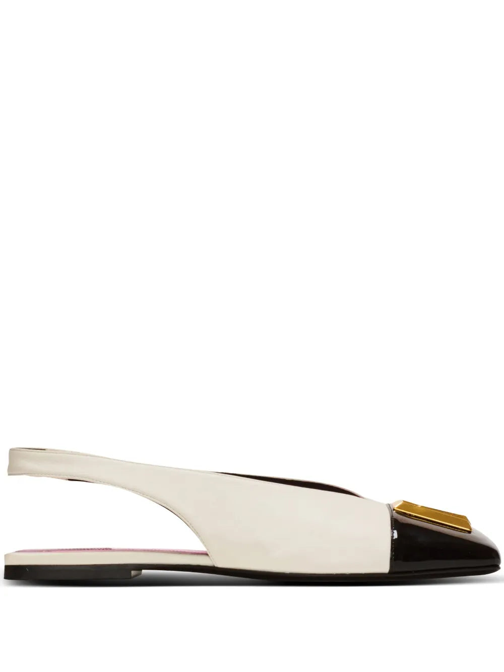 Balmain Eden leather ballerina shoes