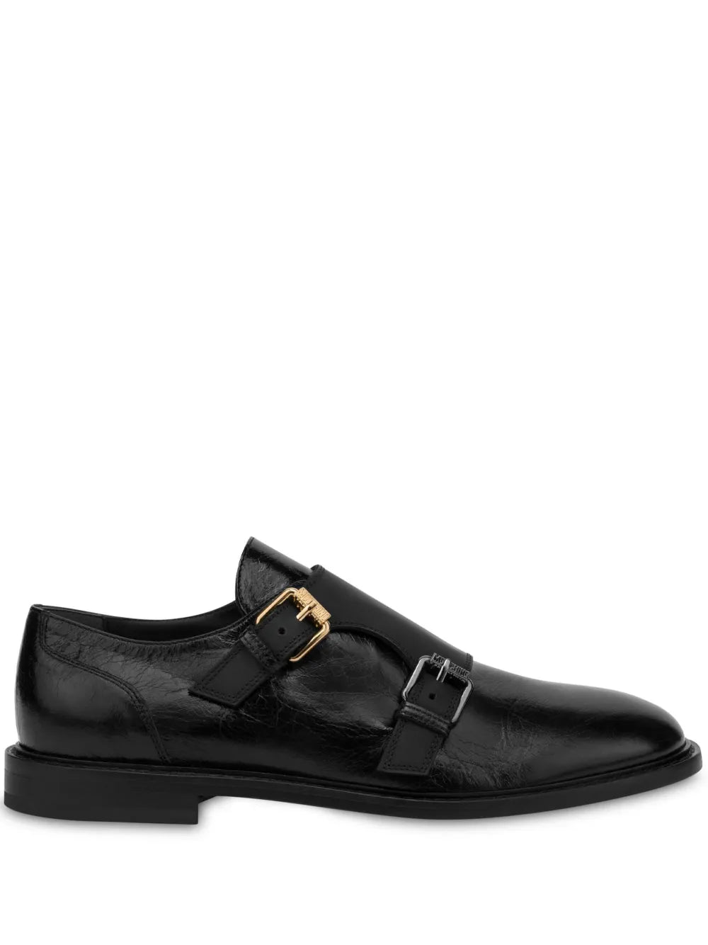 Moschino leather monk shoes