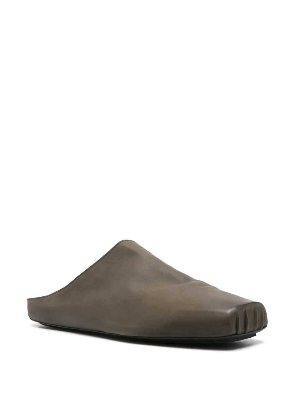 Uma Wang square-toe leather slippers