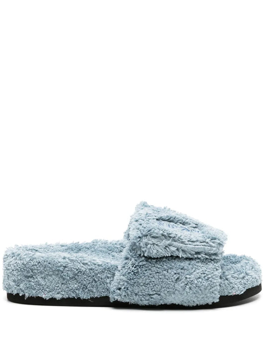 Nº21 terry-cloth flat slides