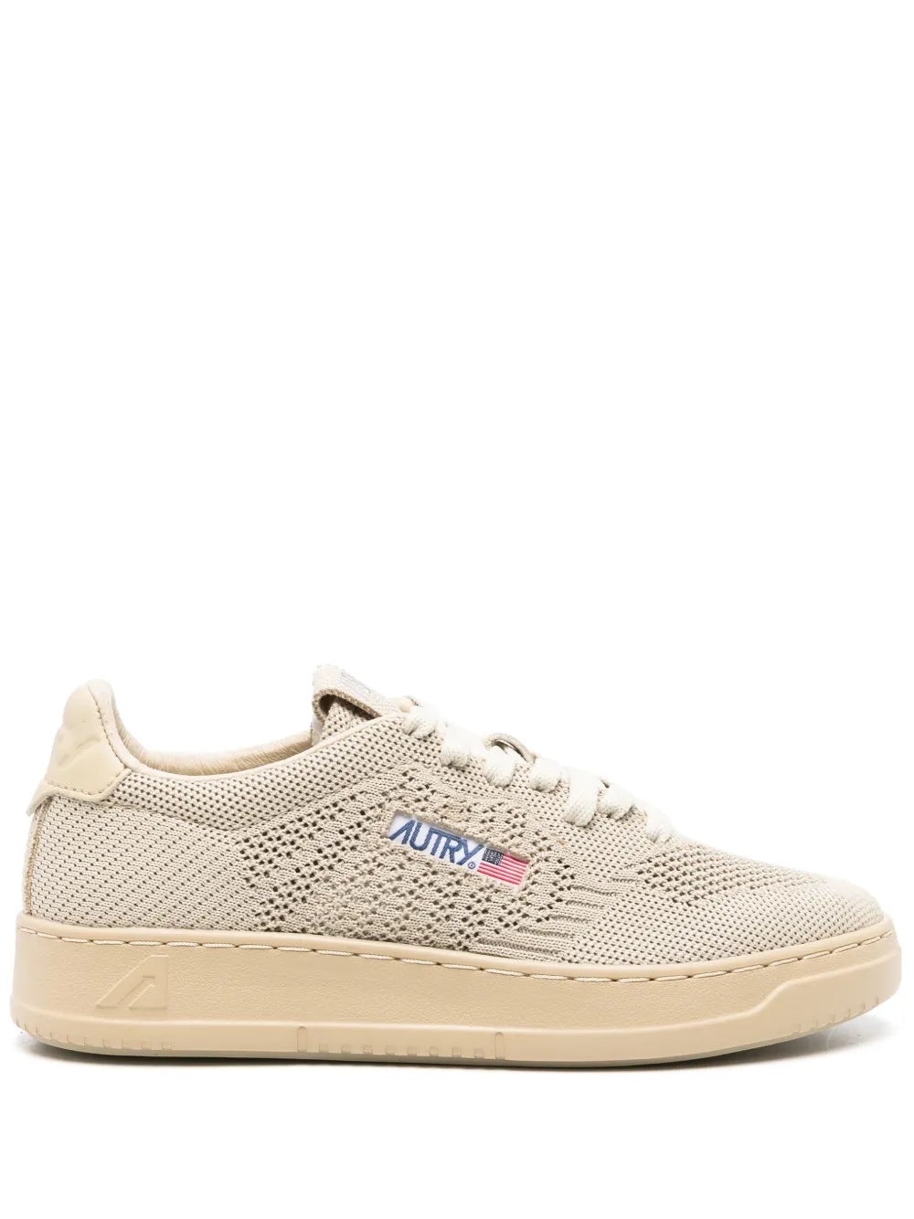 Autry logo-patch open-knit sneakers