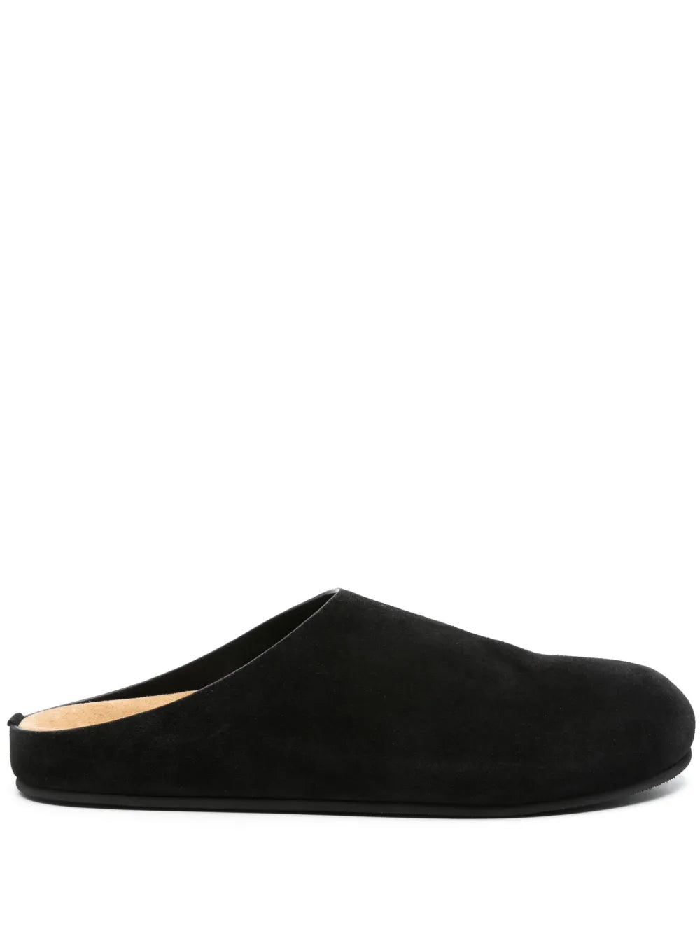 The Row almond suede sandals