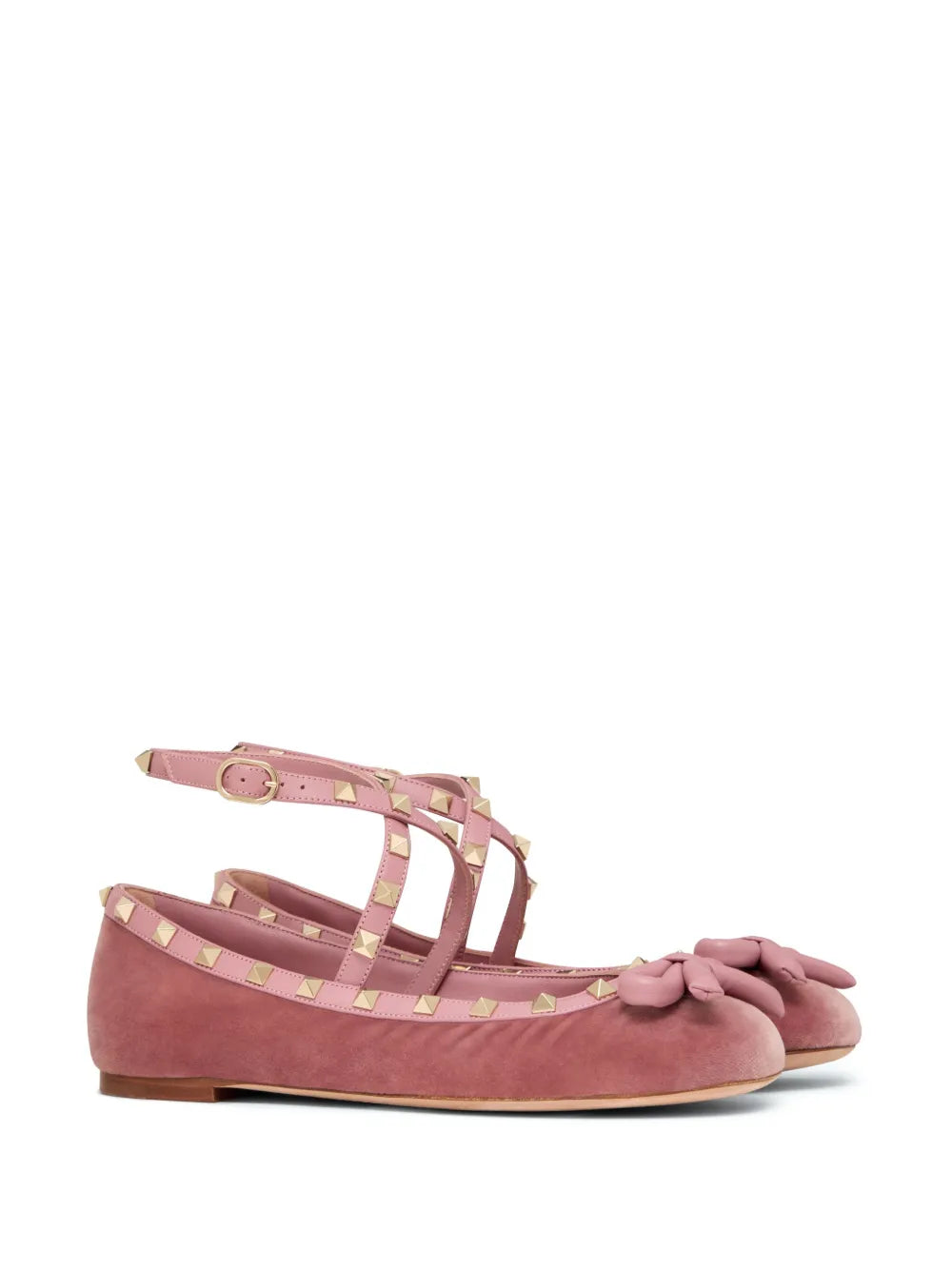 Valentino Garavani Rockstud strappy ballets