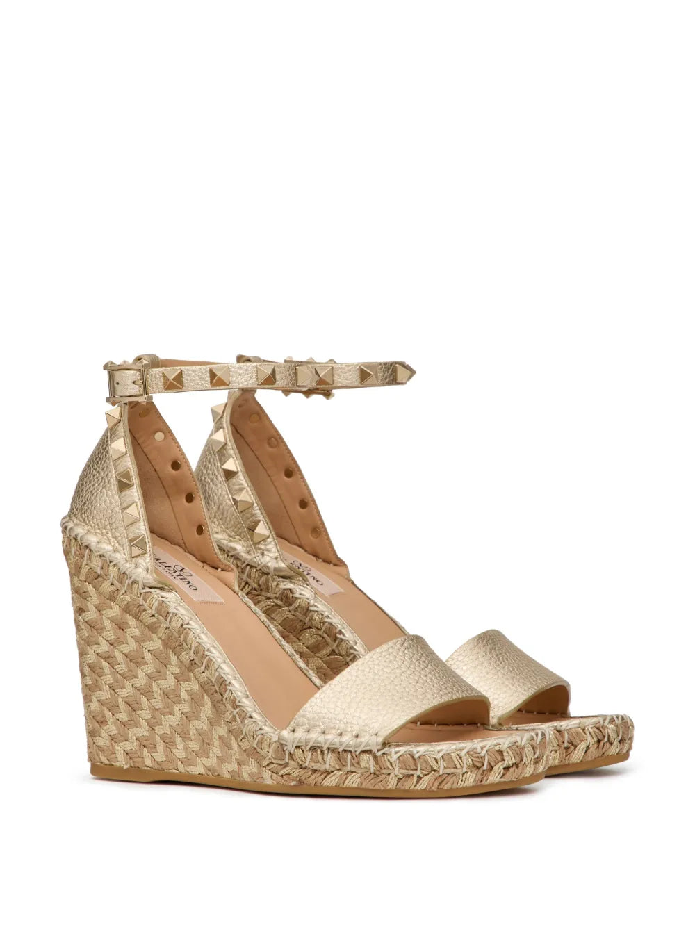Valentino Garavani Rockstud wedge espadrilles