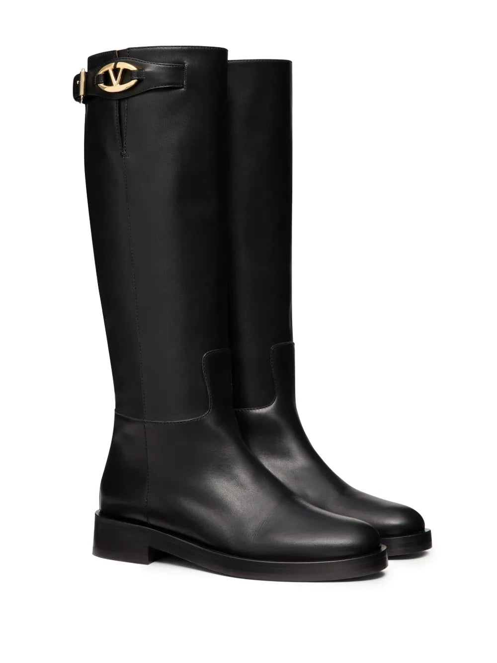 Valentino Garavani VLogo leather knee boots