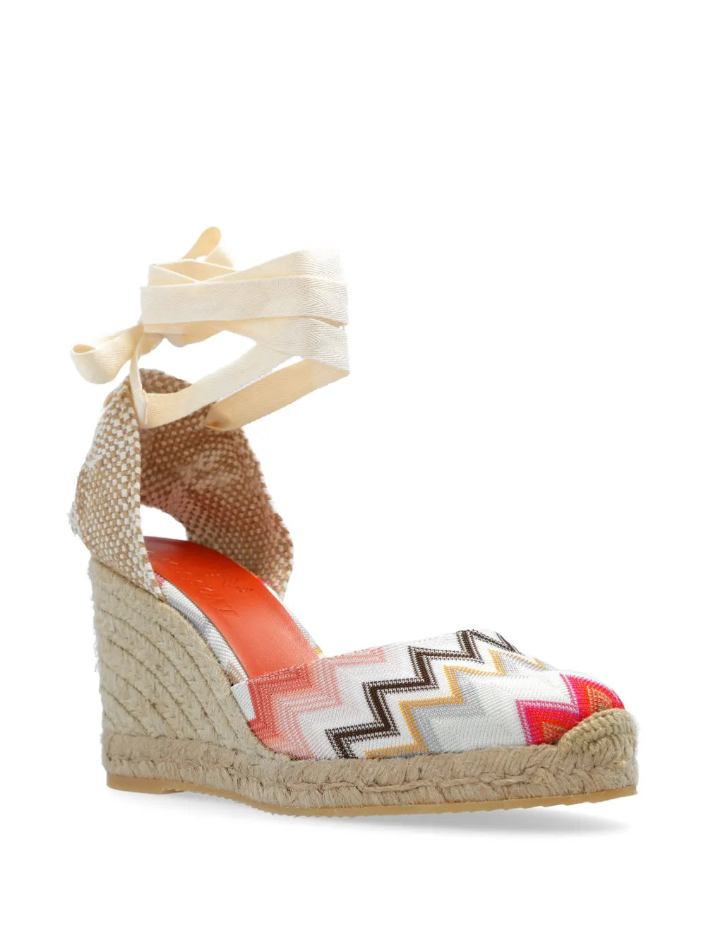 Missoni 100mm chevron-print wedge espadrilles