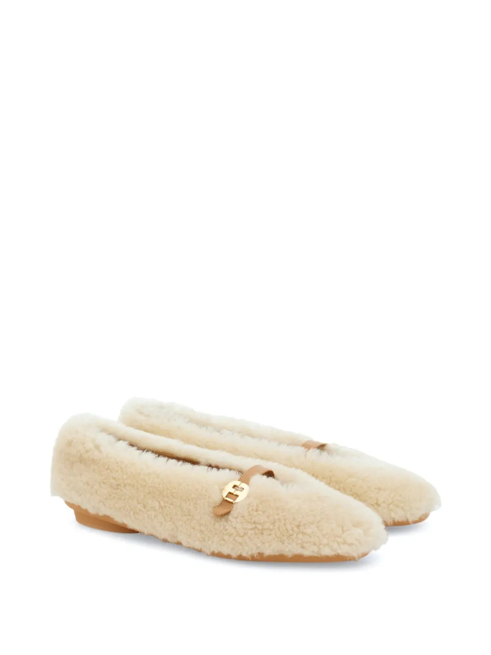 Ferragamo Fluffy ballerina shoes