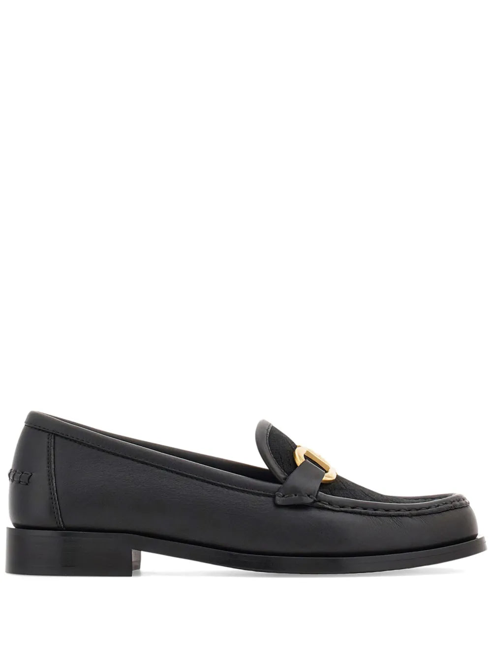 Ferragamo Gancini leather loafers