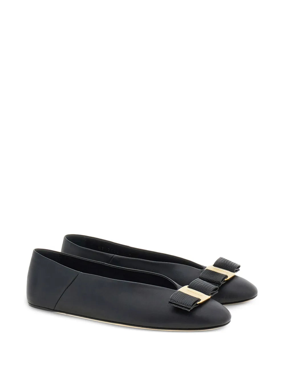 Ferragamo Vara leather ballerina shoes
