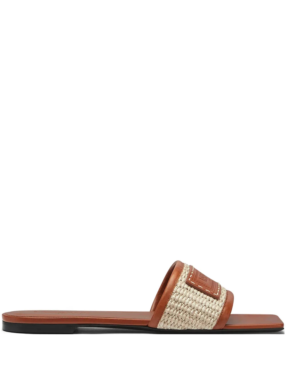 Versace Theia Barocco raffia slides