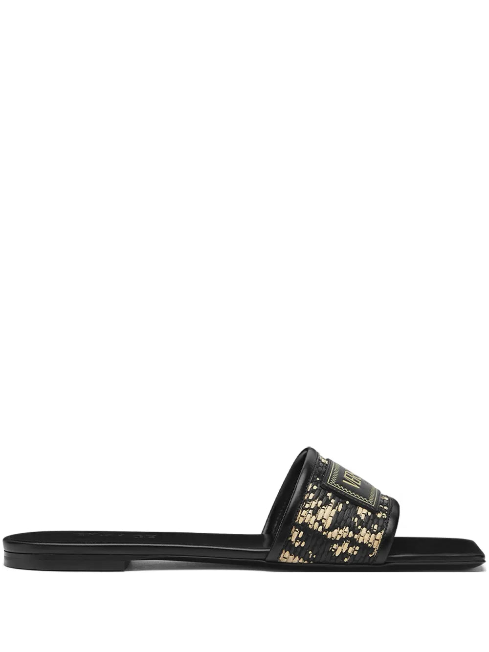 Versace Theia Barocco raffia slides
