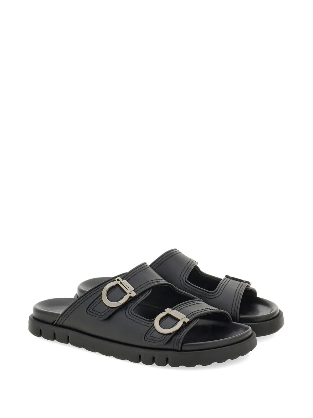 Ferragamo Gancini leather sandals