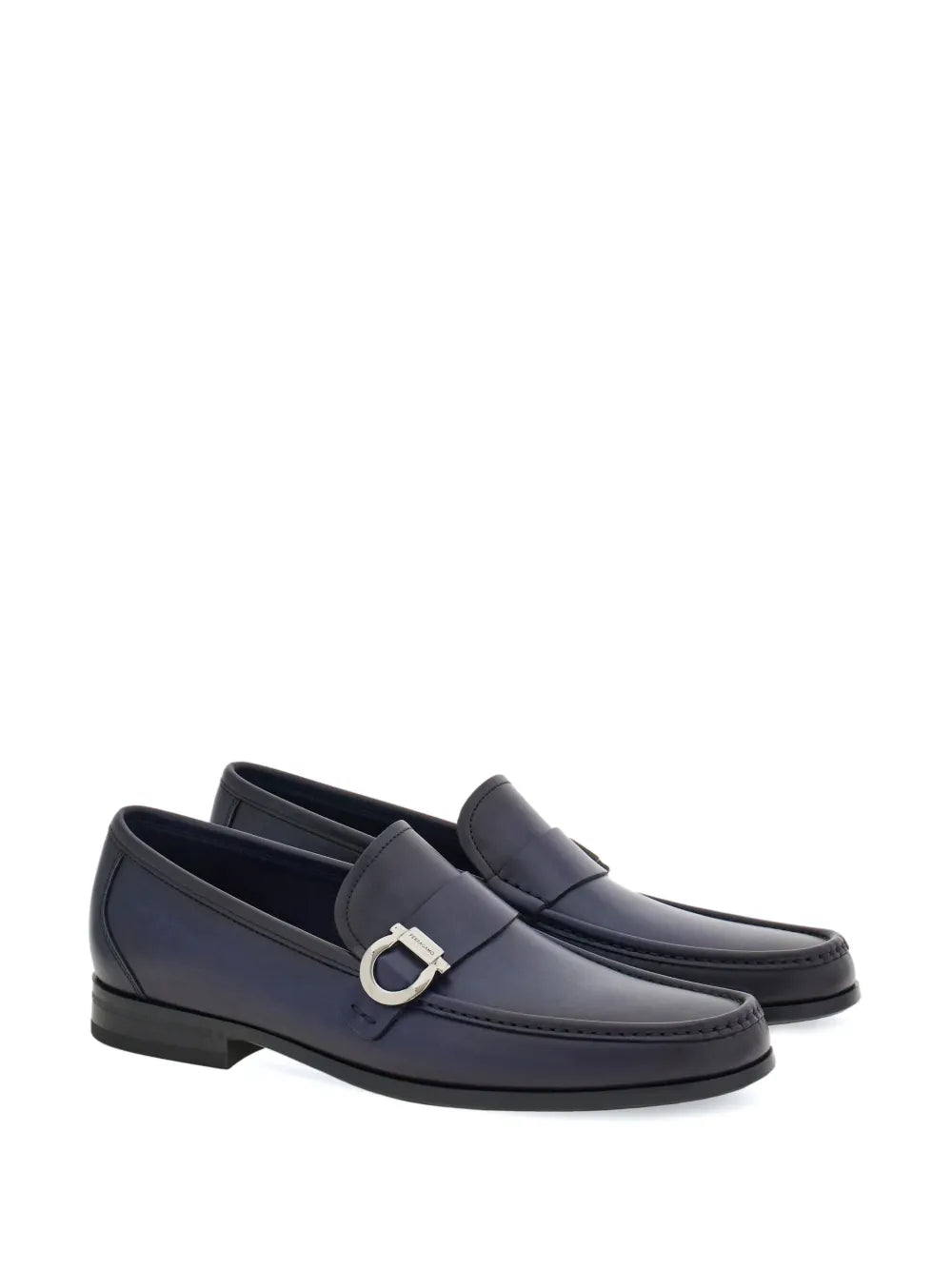 Ferragamo Gancini leather loafers