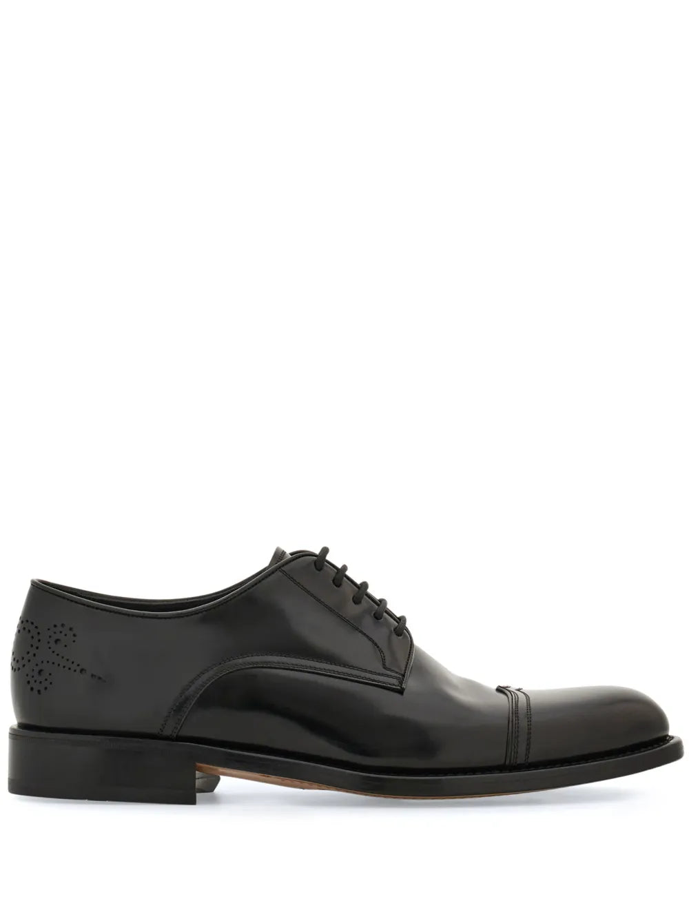 Ferragamo perforated leather Derby shoes
