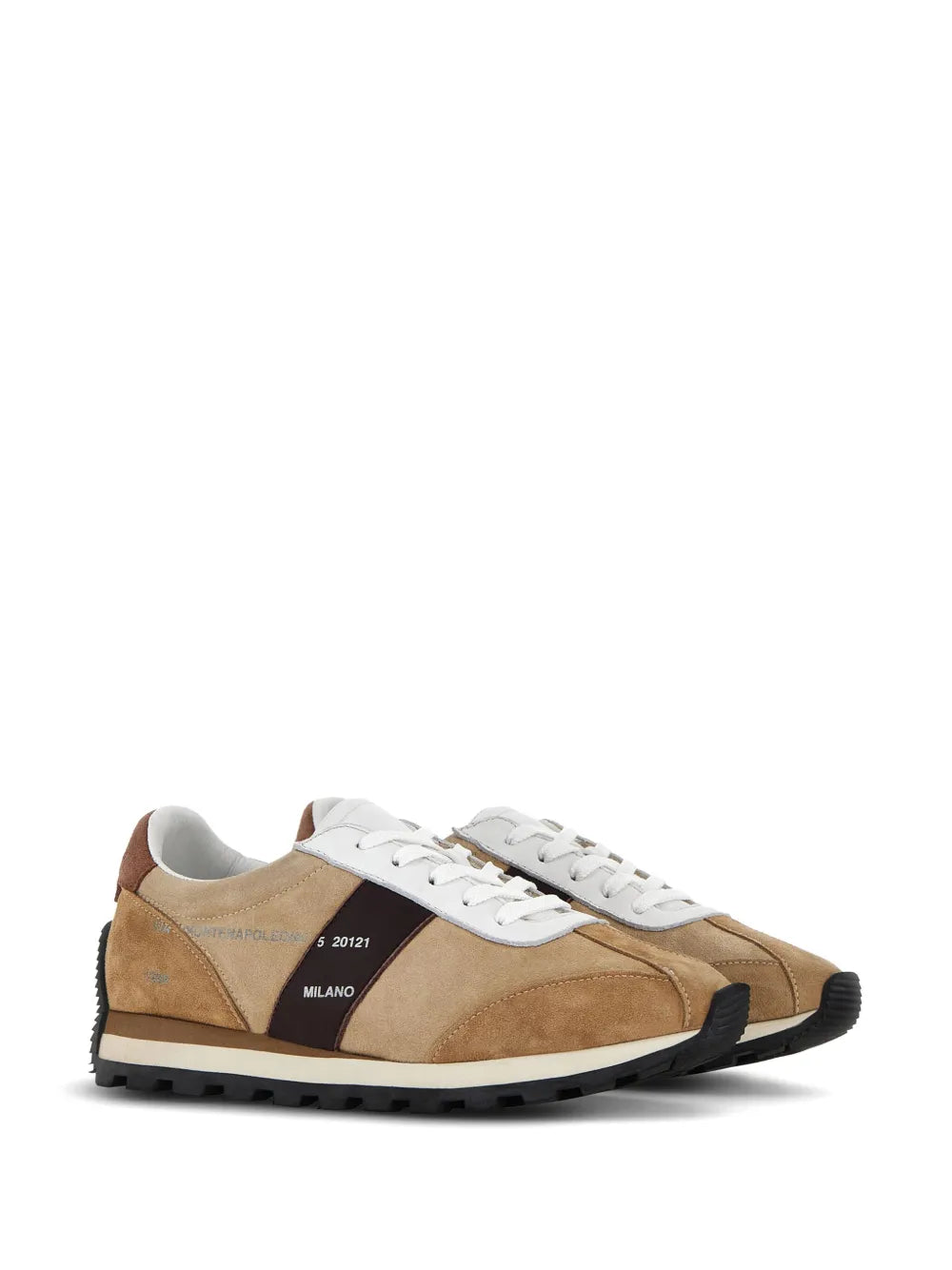 Hogan H671 panelled suede sneakers
