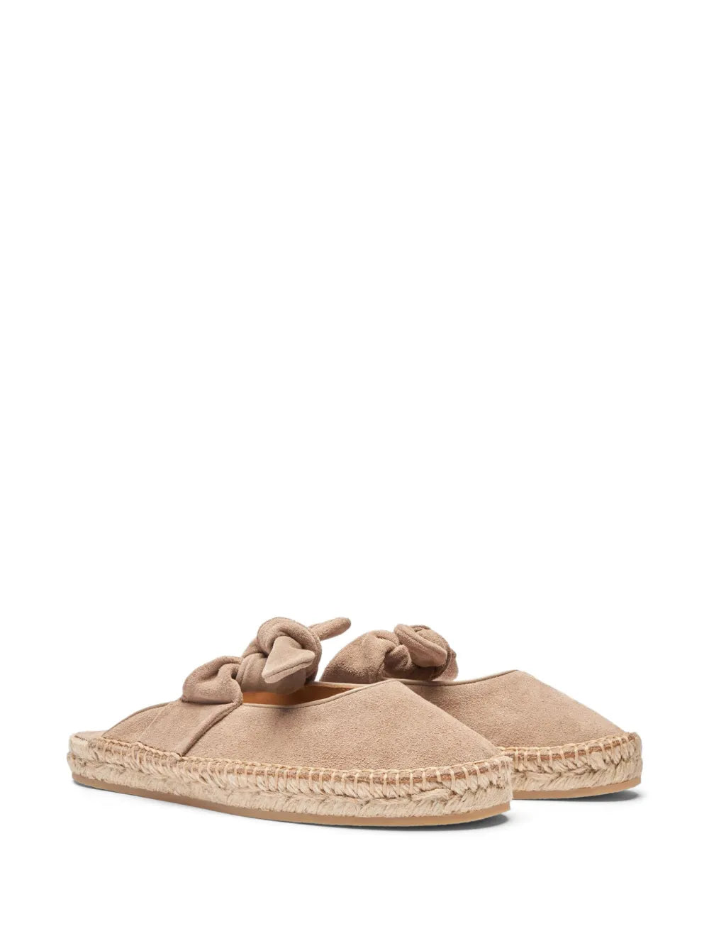 Scarosso Pina knot-detail suede espadrilles
