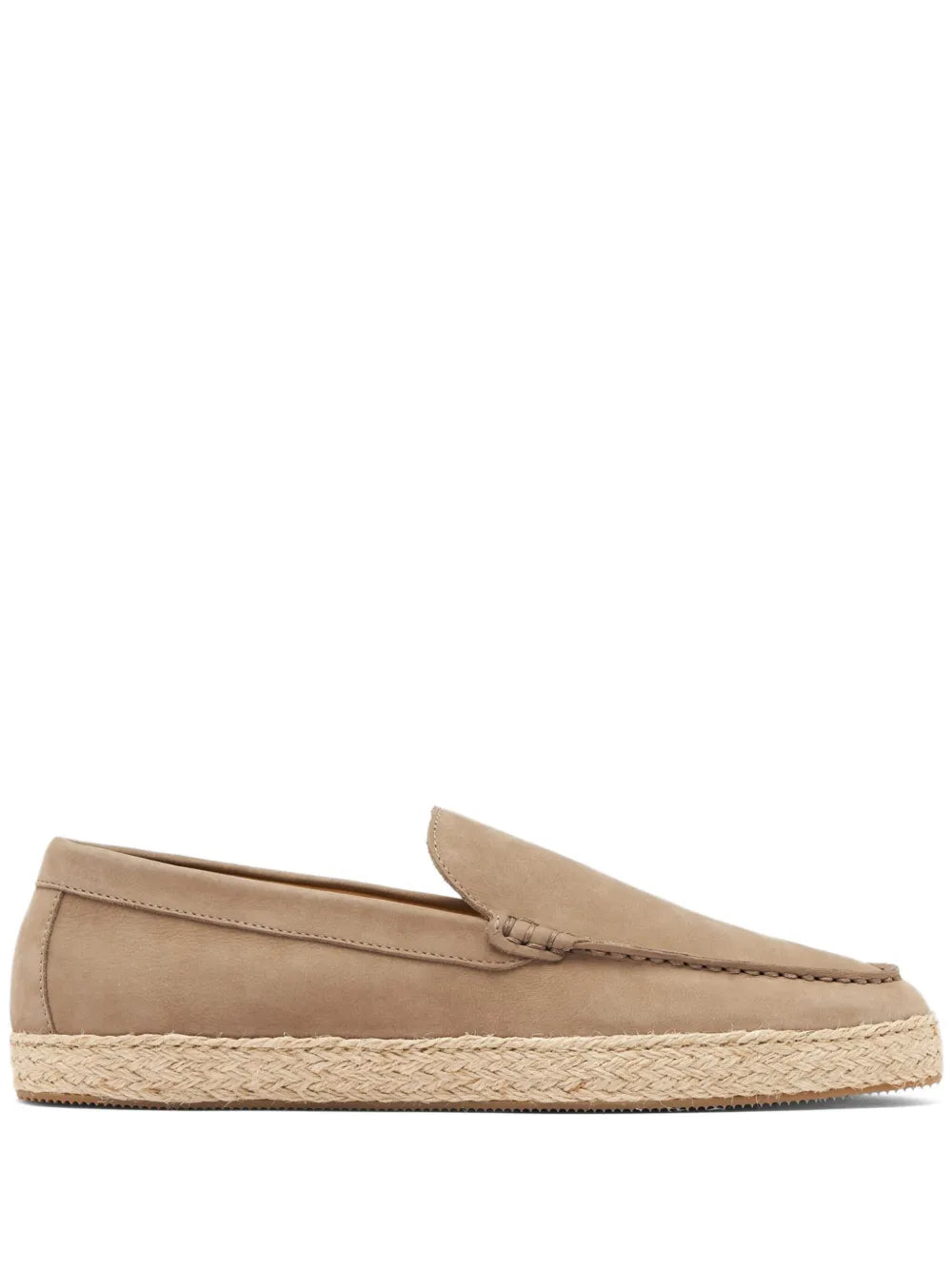 Scarosso Lino almond-toe leather espadrilles