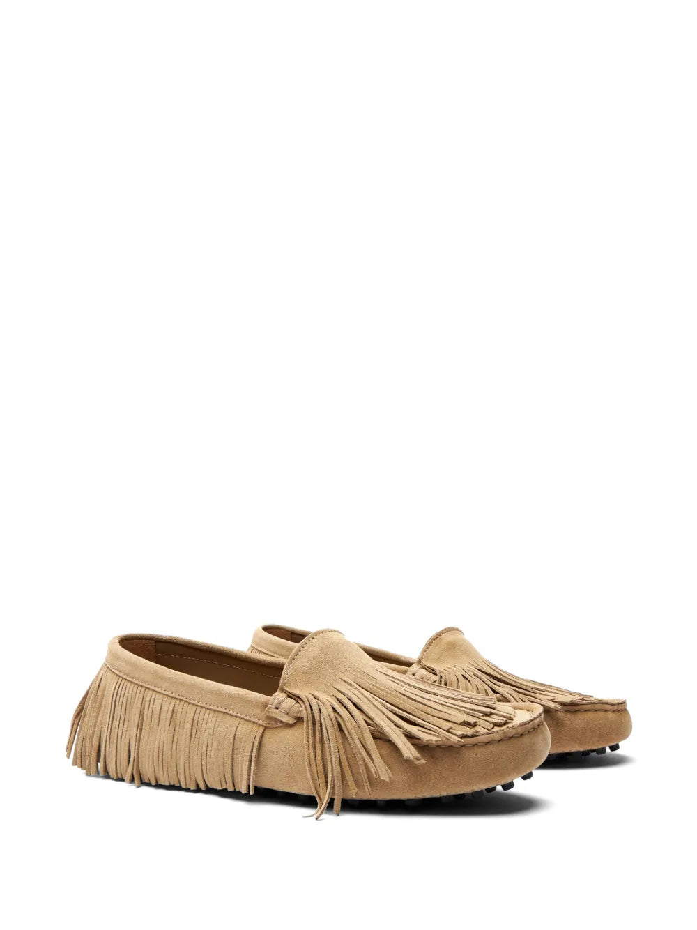 Scarosso Cochise fringe-detail suede loafers