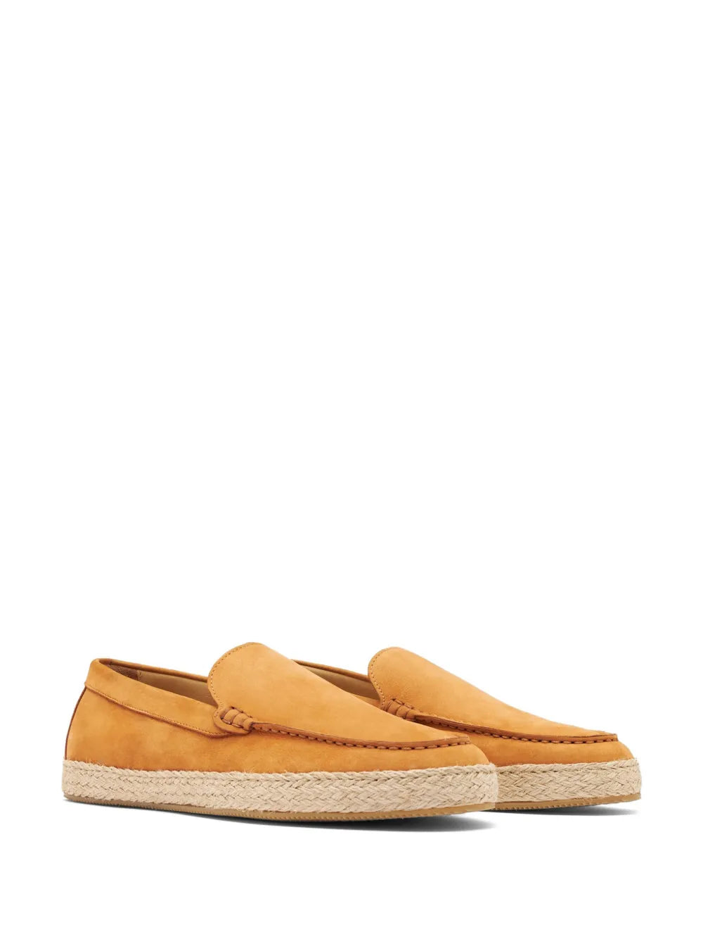 Scarosso Lino almond-toe leather espadrilles
