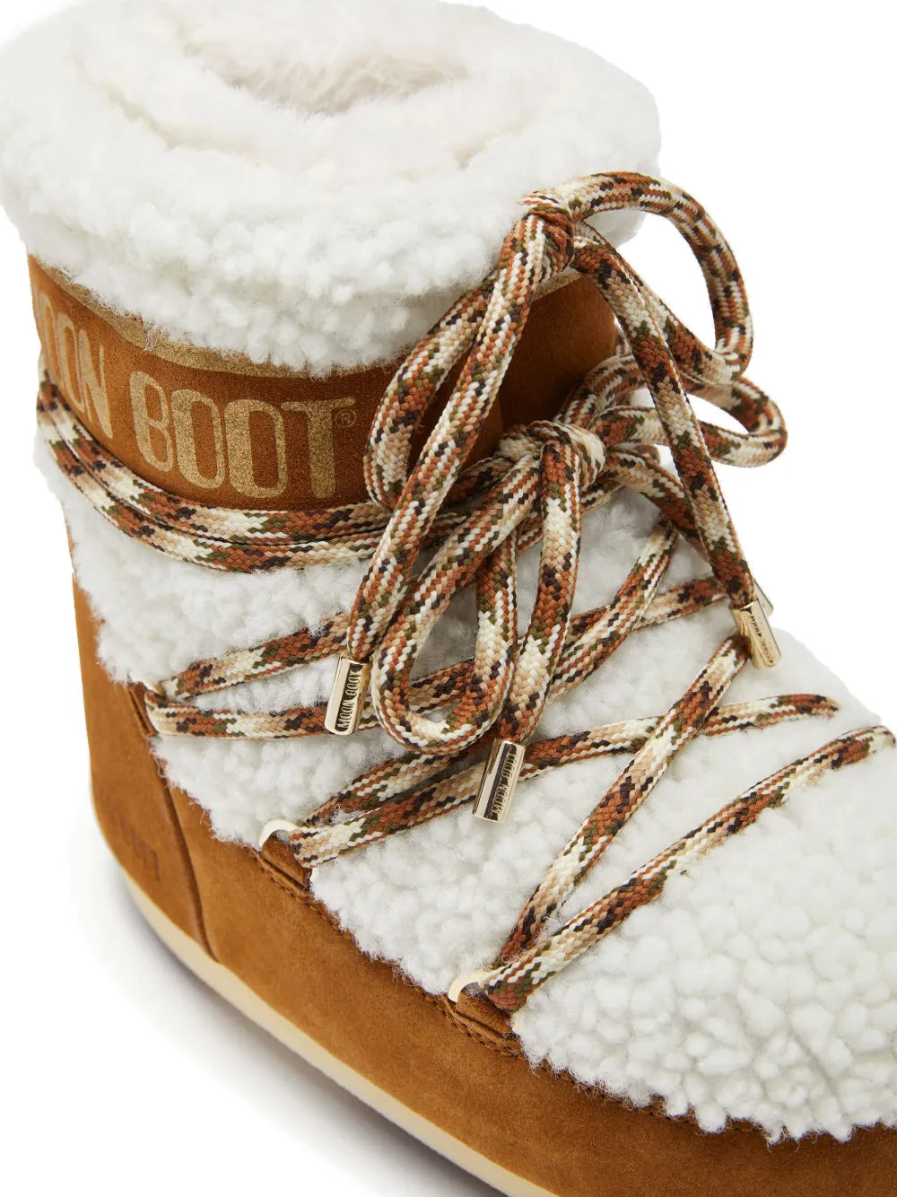 Moon Boot shearling lace-up boots