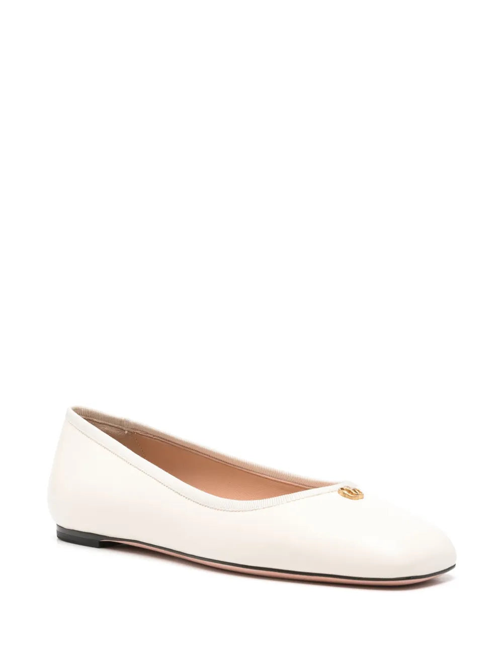 Bally logo-plaque ballerina shoes
