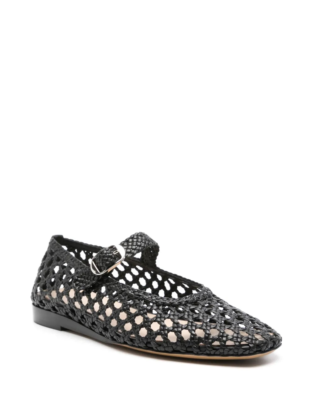 Le Monde Beryl woven-leather ballerina shoes