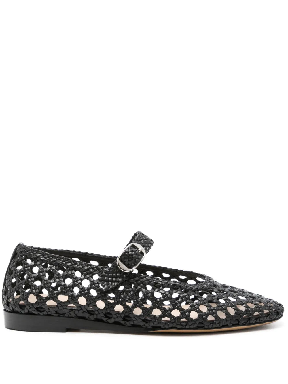 Le Monde Beryl woven-leather ballerina shoes