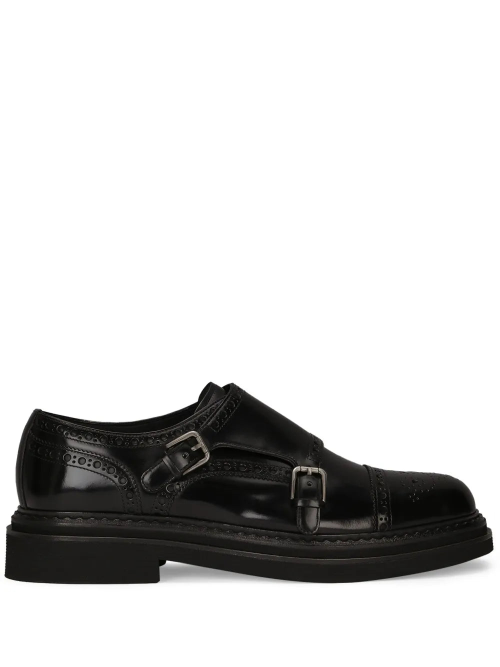 Dolce & Gabbana leather monk shoes