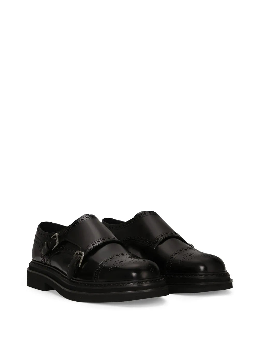 Dolce & Gabbana leather monk shoes